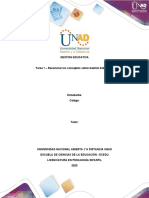 Tarea 1 - Formato - Reconocer Los Conceptos Sobre La Gestion Educativa - Avtividad Inicial