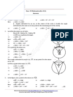 Class - IX Mathematics (Ex. 10.5) : Answers