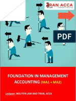 Foundation in Management Accounting: (MA1 + MA2)
