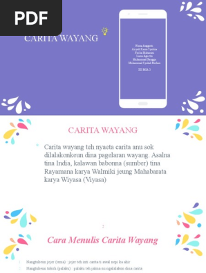 Carita Wayang Pdf
