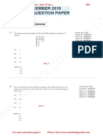 CSIR NET Life Science December 2019 question paper