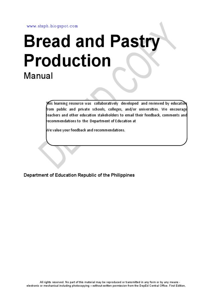 Bread and pastry production essay image