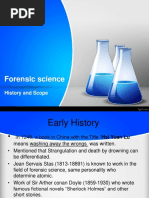 History and Scope of Forensic Science