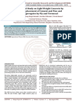 Experimental Study On Light Weight Concrete by Partical Replacement of Cement and Fine and Fine Aggeregates by Fly and Termocal