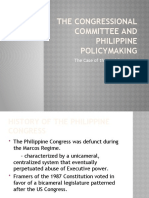 The Congressional Committee and Philippine Policymaking: The Case of The Anti-Rape Law - Myrna Lavides