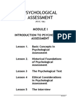 Introduction To Psychological Assessment