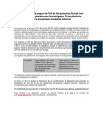 Declaración de Pagos de IVA de Las Personas Físicas Con PDF