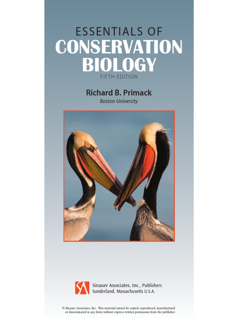 FUNDAMENTALS OF CONSERVATION BIOLOGY PDF visual data 5