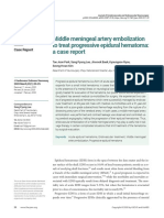 Middle Meningeal Artery Embolization To Treat Progressive Epidural Hematoma: A Case Report