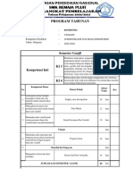 Prota Matematika 2020-2021 Perangkat Pembelajaran