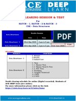 Doubt Clearing Session & Test: For Batch - 1, Batch - 2 & Batch - 3 CSE - Data Structures