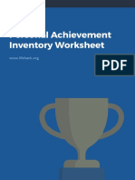 Personal Achievement Inventory Worksheet PDF