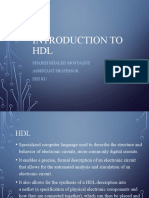 Introduction To HDL: Shaikh Khaled Mostaque Assistant Professor Eee Ru