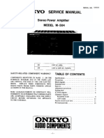 Onkyo M 504 Service Manual PDF