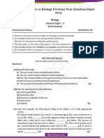 ICSE Class 10 Biology Previous Year Question Paper 2014 PDF