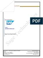 Sage Technologies - Tilak - SAP ABAP Consultant - CV (Bangalore Location Only) PDF