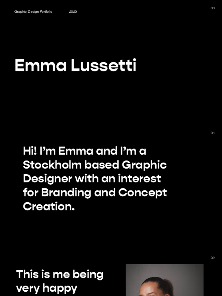 Emma Lussetti Graphic Design Portfolio | PDF | Typography | Typefaces