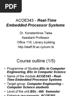 ACOE343 - Real-Time: Embedded Processor Systems