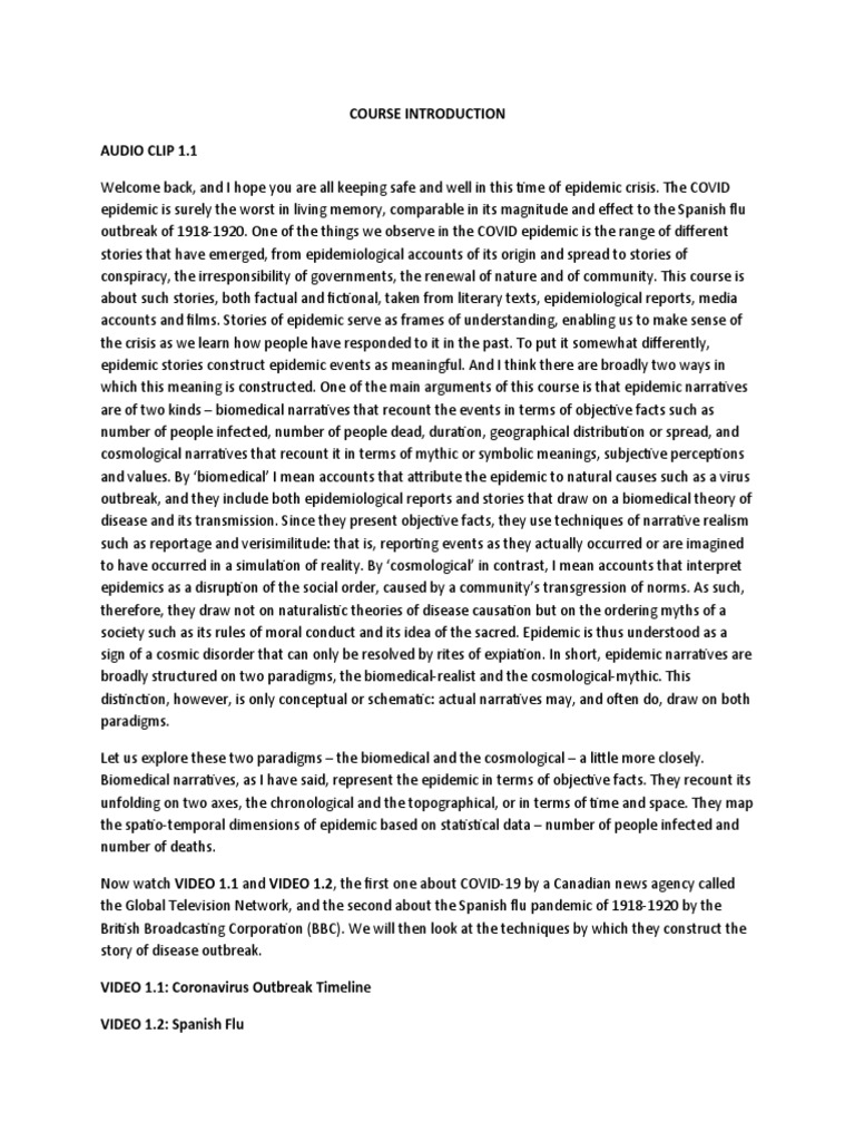 Course Introduction Text | PDF | Narrative | News