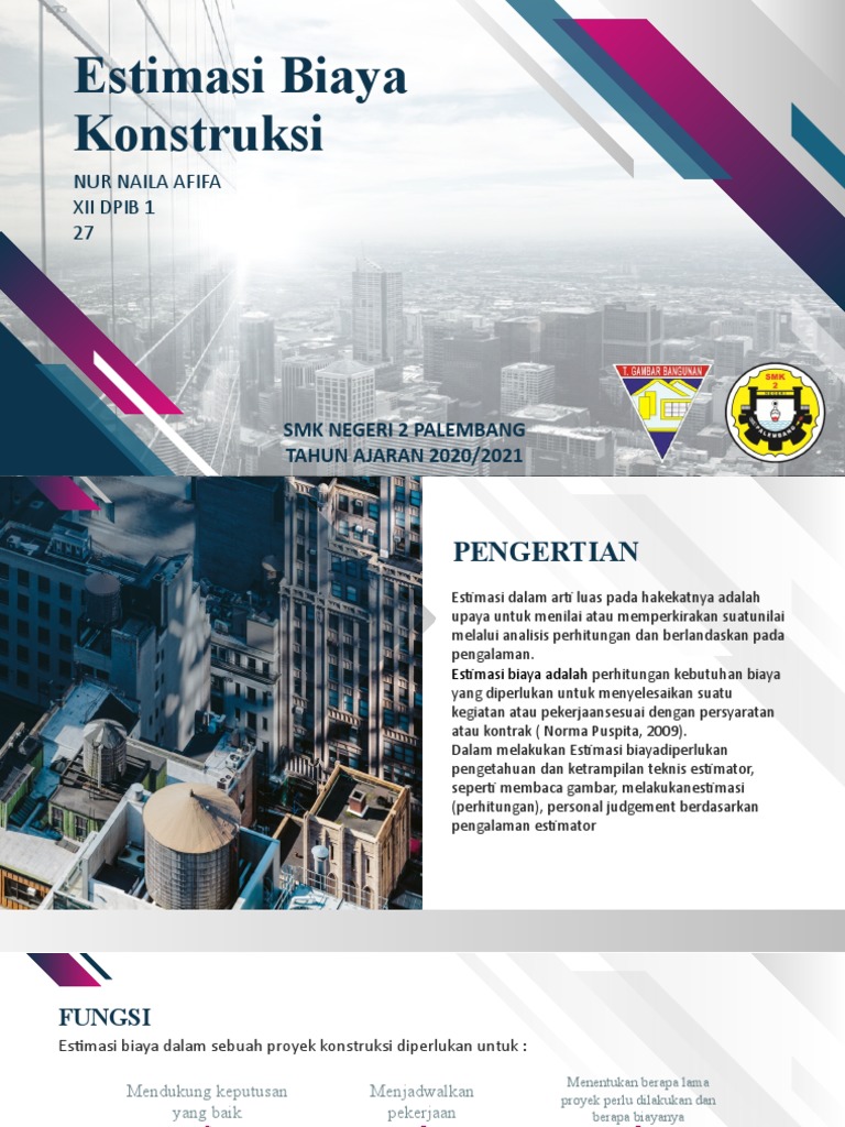 Estimasi Biaya Konstruksi