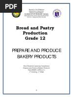 SHS Grade 11 - TVL Bread and Pastry Production | PDF | Dough | Breads
