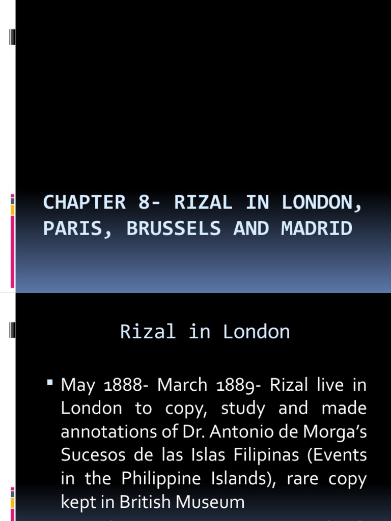 Rizal's Life in London and Beyond | PDF | Philippines