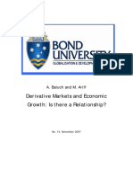 Derivatives Market and Econmoicn Growth Is There A Relationship