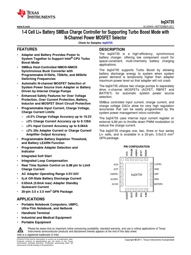 BQ737 | PDF | Electrical Engineering | Electronics