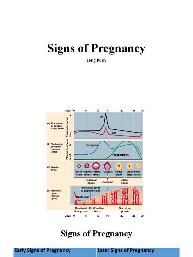Key Signs of Pregnancy Explained | PDF | Wellness