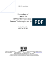Proceedings of USITS '03: 4th USENIX Symposium On Internet Technologies and Systems