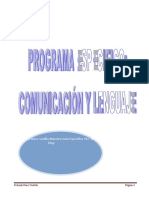 Word PROGRAMA ESPECÍFICO en Comunicación y Lenguaje