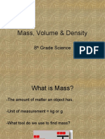 Mass Volume & Density