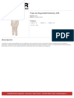 Ficha Producto Traje de Seguridad Kimberly A40 49614