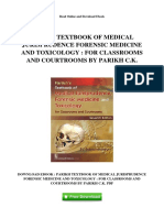 Parikh Textbook of Medical Jurisprudence Forensic Medicine and Toxicology For Classrooms and Courtrooms by Parikh CK
