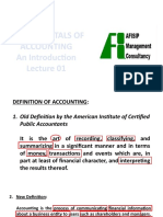 Fundamentals of Accounting An Introduction