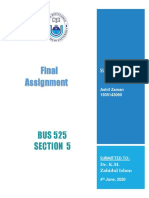 Final Assignment BUS525-5 - Ashif Zaman - ID - 1935143060