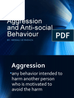 Aggression and Anti-Social Behaviour