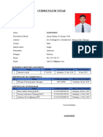 Curriculum Vitae: Se!Ferer'S Identidy Document No Name Number Place/Date of Issued Date of Expiry