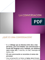 LA CONVERSACION - PPT 8º BASICO