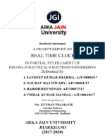 Real Time Clock Project Report for Electrical Engineering Diploma