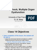 Trauma, Shock, Multiple Organ Dysfunction: University of San Francisco Dr. M. Maag
