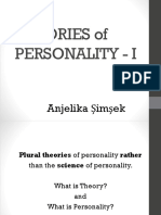 Theories of Personality - I: Anjelika Şimşek
