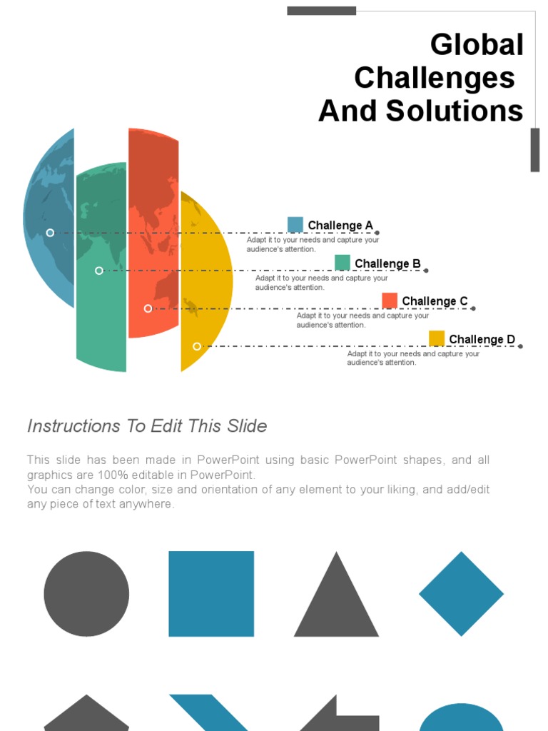 Editable Global Challenges Slides | PDF | Business | Art