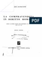 Vincenzo Arangio-Ruiz - La Compravendita in Diritto Romano-Jovene (1954) PDF