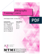 Initial Mammography Training Course: 40-48 Category A Credits - 5 or 6 Day Course in The Classroom