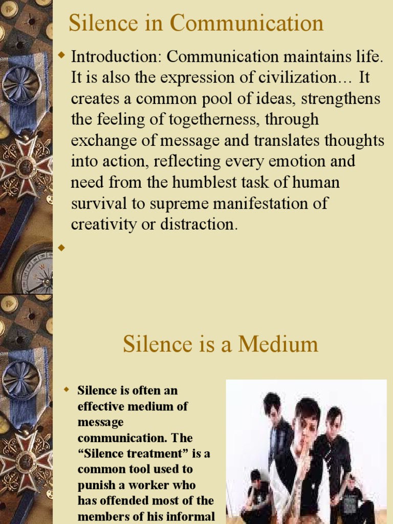 Silence in Communication | PDF