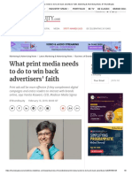 What Print Media Needs To Do To Win Back Advertisers' Faith, Marketing & Advertising News, ET BrandEquity
