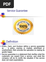 Service Guarantee