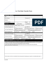 Request For Refund or Test Date Transfer Form: Personal Details