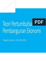 Pertumbuhan Ekonomi Teori Impelementasi Terbaru PDF